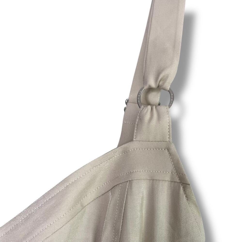 GUESS sleeveless Emma cropped satin bralette halter top NEW - Picture 9 of 13